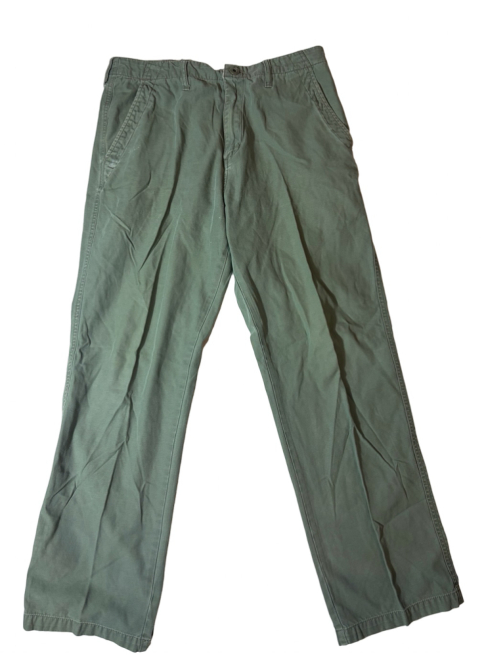 Quiksilver Edition Size 32 Y2K Skull Graphic Green Chino Pants Skate Surf